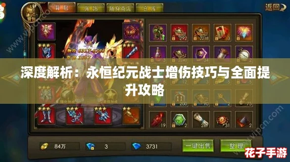 深度解析：永恒纪元战士增伤技巧与全面提升攻略