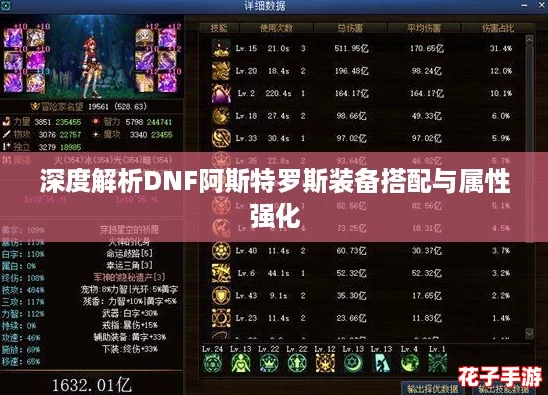 深度解析DNF阿斯特罗斯装备搭配与属性强化