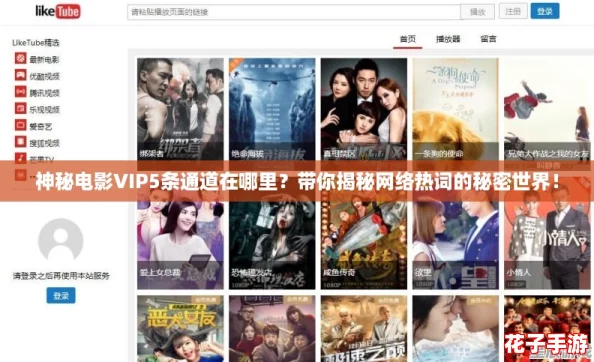 神秘电影VIP5条通道在哪里？带你揭秘网络热词的秘密世界！