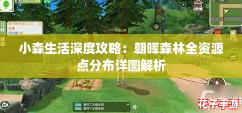 小森生活深度攻略：朝晖森林全资源点分布详图解析
