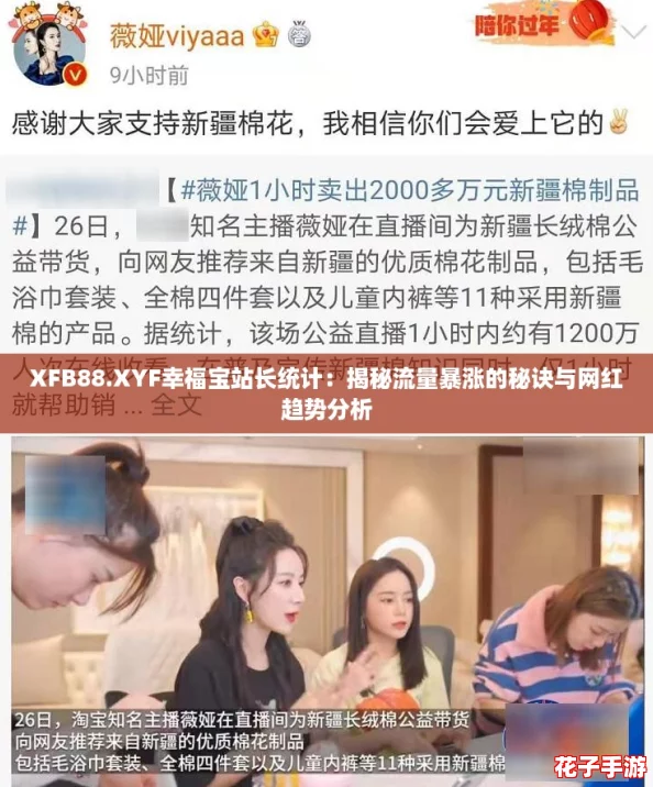 XFB88.XYF幸福宝站长统计：揭秘流量暴涨的秘诀与网红趋势分析