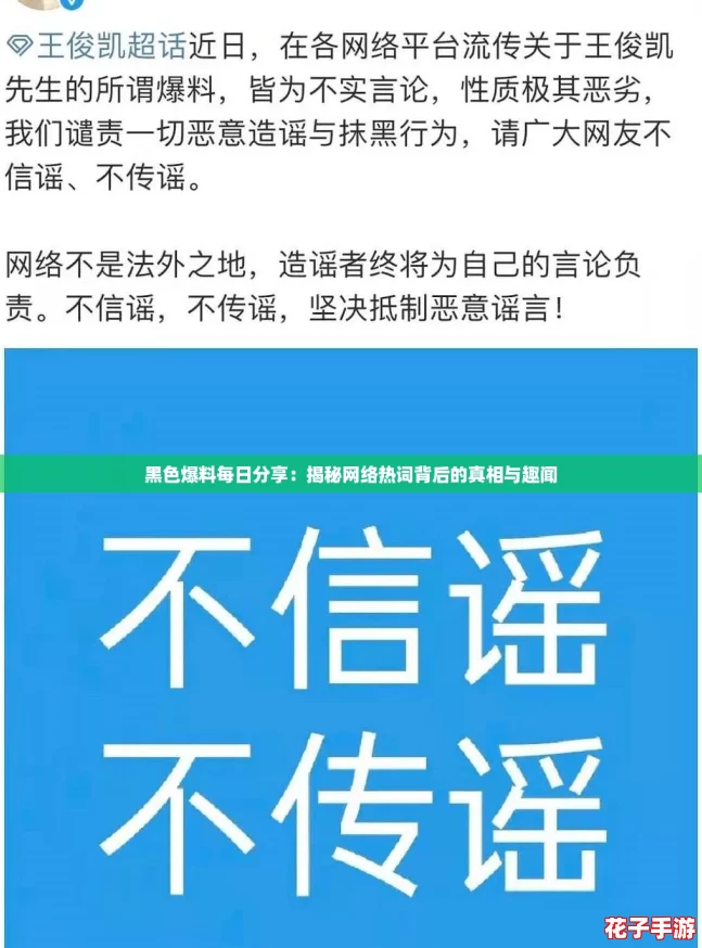 黑色爆料每日分享：揭秘网络热词背后的真相与趣闻