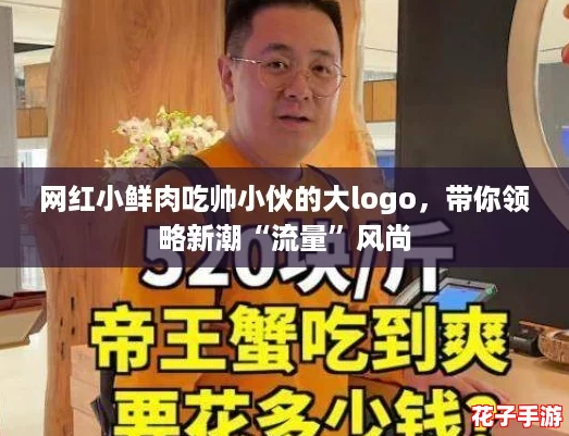 网红小鲜肉吃帅小伙的大logo，带你领略新潮“流量”风尚