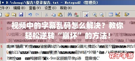 视频中的字幕乱码怎么解决？教你轻松逆转“崩坏”的方法！