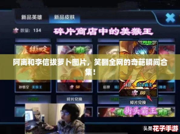 阿离和李信拔萝卜图片，笑翻全网的奇葩瞬间合集！