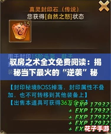 驭房之术全文免费阅读：揭秘当下最火的“逆袭”秘籍！
