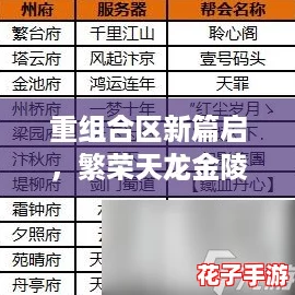 重组合区新篇启，繁荣天龙金陵玩法深度前瞻