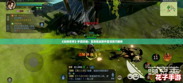 《剑侠世界》手游攻略：高效挑战野外首领技巧解析