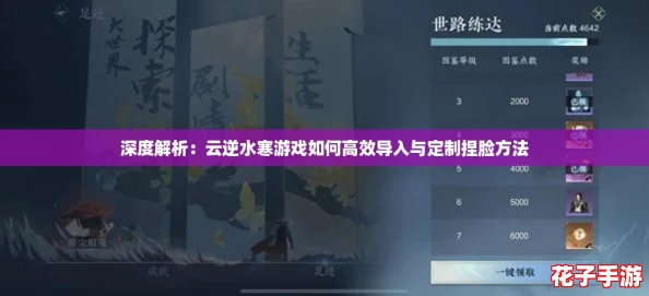 深度解析：云逆水寒游戏如何高效导入与定制捏脸方法