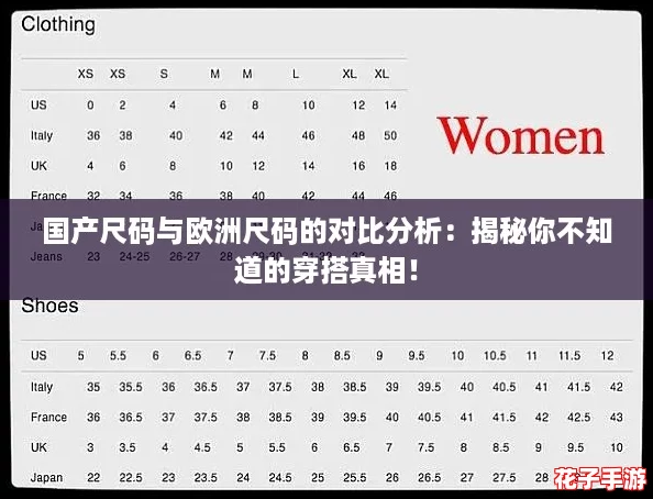 国产尺码与欧洲尺码的对比分析:揭秘你不知道的穿搭真相! 国产尺码与欧洲尺码的对比分析:揭秘你不知道的穿搭真相!