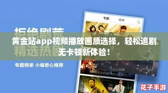黄金站app视频播放画质选择，轻松追剧无卡顿新体验！