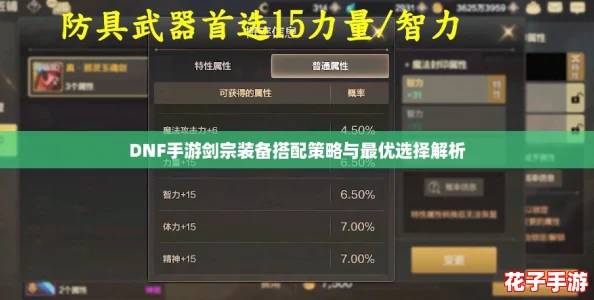 DNF手游剑宗装备搭配策略与最优选择解析