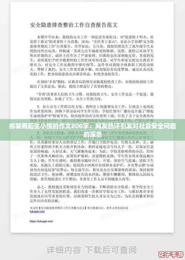 绑架舞蹈生小悦的作文800字:网友热评引发对社会安全问题的深思 绑架舞蹈生小悦的作文800字:网友热评引发对社会安全问题的深思