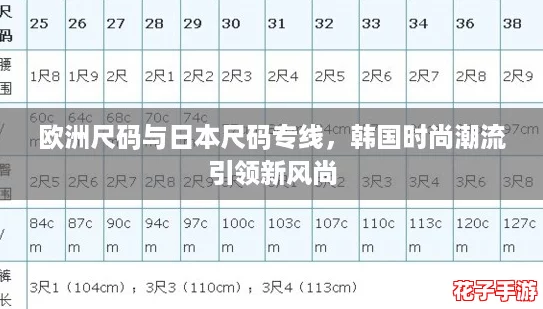 欧洲尺码与日本尺码专线，韩国时尚潮流引领新风尚