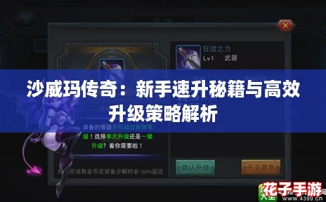 沙威玛传奇：新手速升秘籍与高效升级策略解析