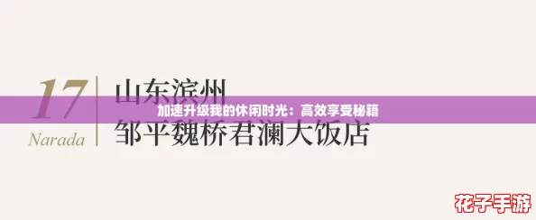 加速升级我的休闲时光:高效享受秘籍 加速升级我的休闲时光:高效享受秘籍