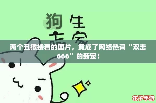两个丑猴搂着的图片，竟成了网络热词“双击666”的新宠！
