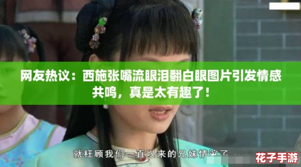 网友热议：西施张嘴流眼泪翻白眼图片引发情感共鸣，真是太有趣了！
