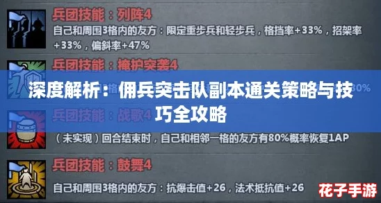 深度解析：佣兵突击队副本通关策略与技巧全攻略