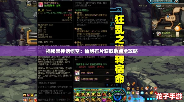 揭秘黑神话悟空：仙胞石片获取地点全攻略