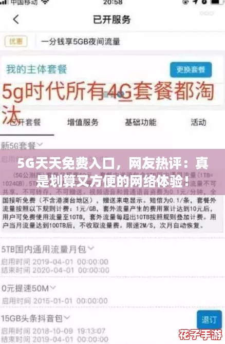 5G天天免费入口，网友热评：真是划算又方便的网络体验！