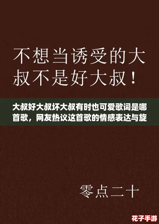 大叔好大叔坏大叔有时也可爱歌词是哪首歌，网友热议这首歌的情感表达与旋律魅力