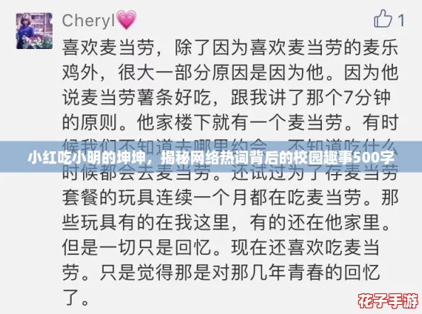 小红吃小明的坤坤，揭秘网络热词背后的校园趣事500字