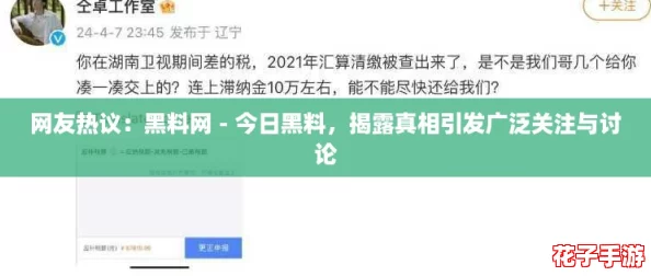 网友热议：黑料网 - 今日黑料，揭露真相引发广泛关注与讨论