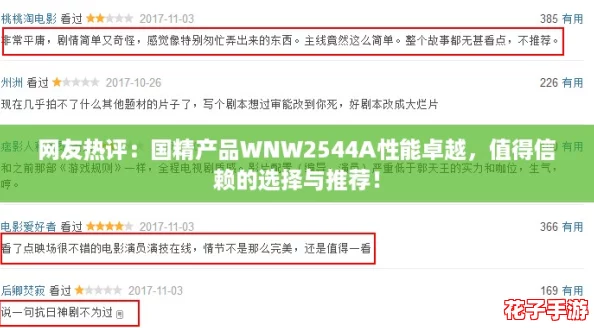 网友热评：国精产品WNW2544A性能卓越，值得信赖的选择与推荐！
