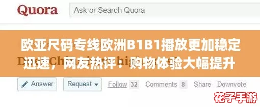 欧亚尺码专线欧洲B1B1播放更加稳定迅速，网友热评：购物体验大幅提升！