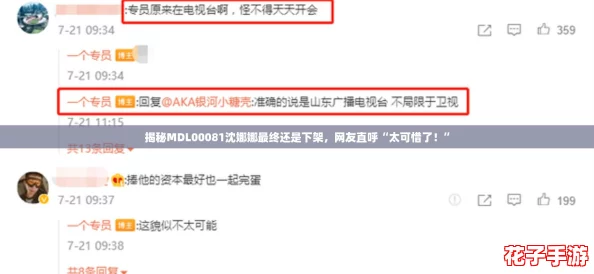 揭秘MDL00081沈娜娜最终还是下架，网友直呼“太可惜了！”