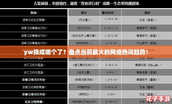 yw换成哪个了？盘点当前最火的网络热词趋势！