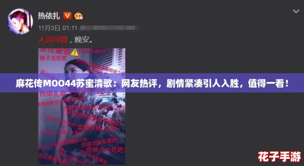 麻花传MOO44苏蜜清歌：网友热评，剧情紧凑引人入胜，值得一看！