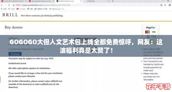GOGOGO大但人文艺术包上线全都免费惊呼，网友：这波福利真是太赞了！