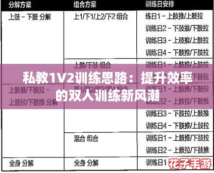 私教1V2训练思路：提升效率的双人训练新风潮