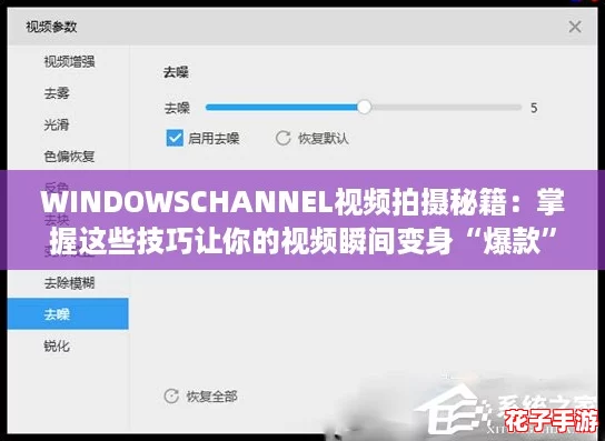 WINDOWSCHANNEL视频拍摄秘籍：掌握这些技巧让你的视频瞬间变身“爆款”！