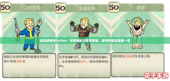 辐射避难所Online：深度解析汉考克英雄，属性技能全图鉴一览