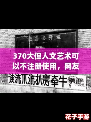370大但人文艺术可以不注册使用，网友热议：自由创作让文化更加多元化