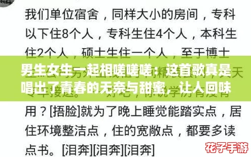 男生女生一起相嗟嗟嗟：这首歌真是唱出了青春的无奈与甜蜜，让人回味无穷！