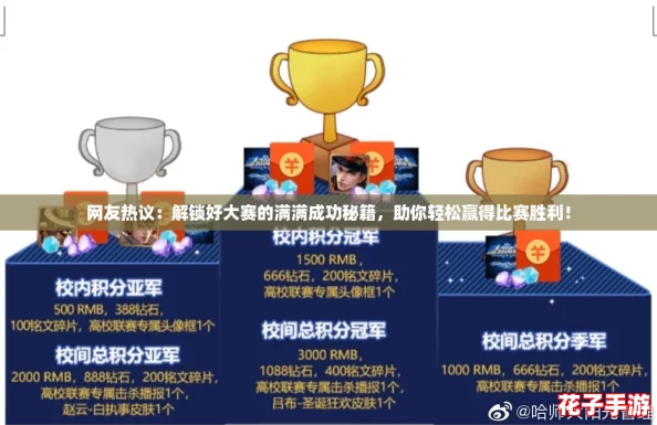 网友热议：解锁好大赛的满满成功秘籍，助你轻松赢得比赛胜利！
