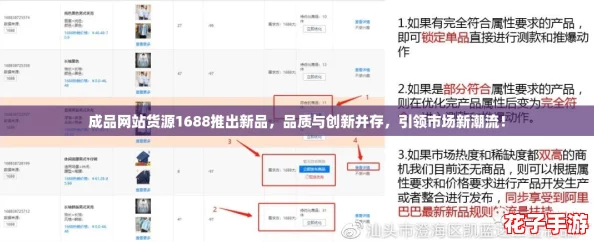 成品网站货源1688推出新品，品质与创新并存，引领市场新潮流！