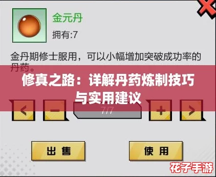 修真之路：详解丹药炼制技巧与实用建议