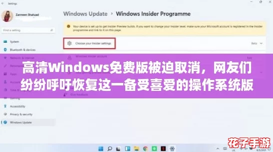 高清Windows免费版被迫取消，网友们纷纷呼吁恢复这一备受喜爱的操作系统版本！