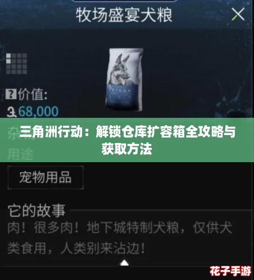 三角洲行动：解锁仓库扩容箱全攻略与获取方法