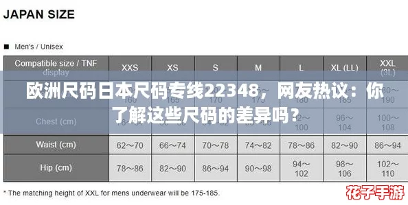 欧洲尺码日本尺码专线22348，网友热议：你了解这些尺码的差异吗？