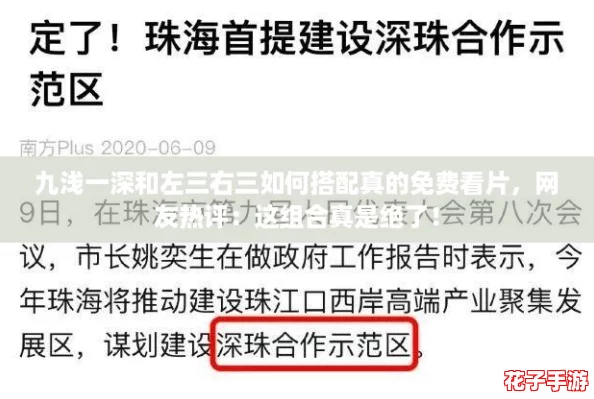 九浅一深和左三右三如何搭配真的免费看片，网友热评：这组合真是绝了！