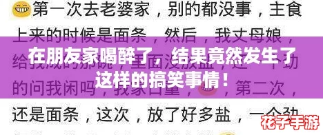 在朋友家喝醉了,结果竟然发生了这样的搞笑事情! 在朋友家喝醉了,结果竟然发生了这样的搞笑事情!