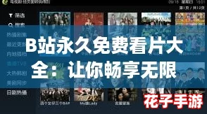 B站永久免费看片大全：让你畅享无限精彩影视，随时随地尽情观看！