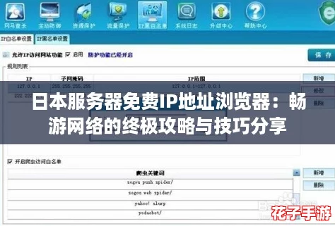 日本服务器免费IP地址浏览器：畅游网络的终极攻略与技巧分享