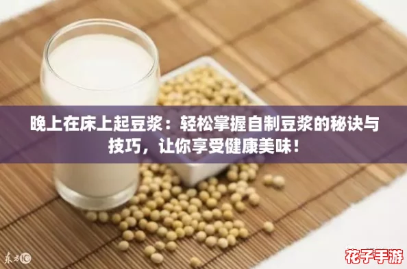 晚上在床上起豆浆：轻松掌握自制豆浆的秘诀与技巧，让你享受健康美味！